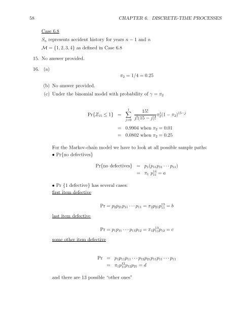 SOLUTIONS MANUAL for Stochastic Modeling: Analysis and ...