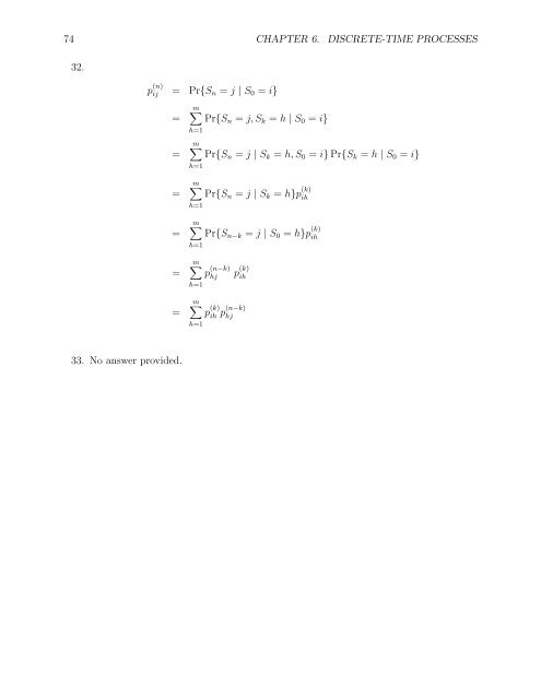 SOLUTIONS MANUAL for Stochastic Modeling: Analysis and ...