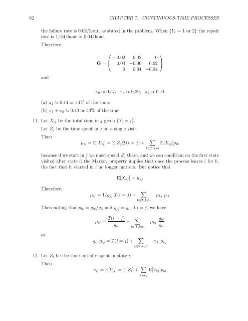 SOLUTIONS MANUAL for Stochastic Modeling: Analysis and ...