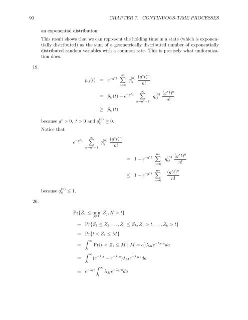 SOLUTIONS MANUAL for Stochastic Modeling: Analysis and ...