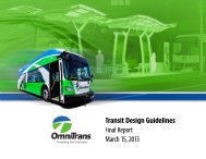 Draft Omnitrans Transit Design Guidelines 2013