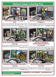 Stained Glass Coloring Kits - Dover Publications