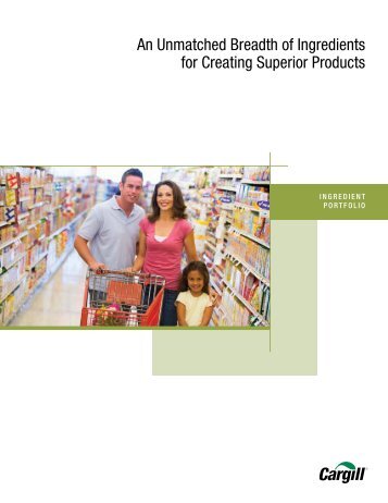 Product portfolio (pdf) - Cargill Foods