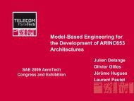 Model-Based Engineering for the Development of ... - Julien Delange