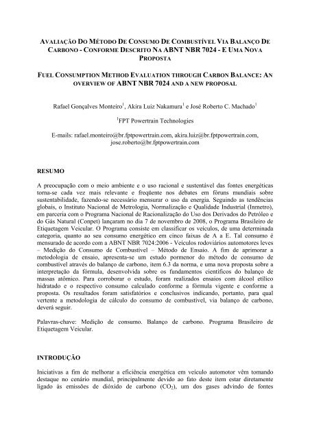 carbono - conforme descrito na abnt nbr 7024 - AEA Ã¢Â€Â“ AssociaÃƒÂ§ÃƒÂ£o ...