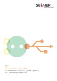 MIS - PDF download - Selmer Objekteinrichtungen