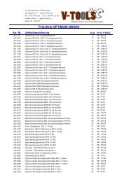 Preisliste Optimum - v-tools