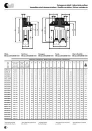 Pulegge variabili / Adjustable pulleys Verstellbare ... - Sati Spa