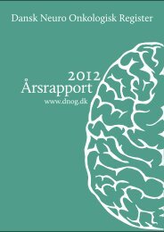 Dansk Neuro Onkologisk Register, Ã¥rsrapport 2012 - Sundhed.dk