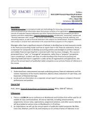 Syllabus BUS 512M Financial Reporting & Analysis Susan Crosson ...
