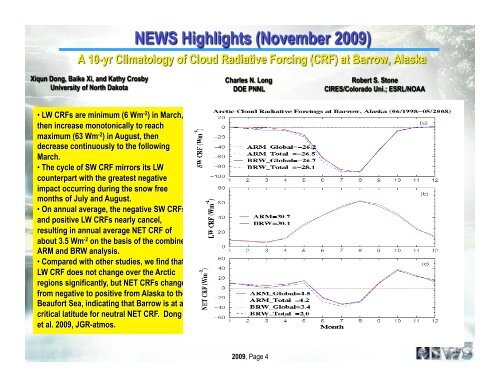 Nov 2009 - NEWS (The NASA Energy and Water cycle Study)