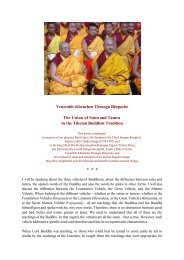 Page 1 Venerable Khenchen Thrangu Rinpoche The Union of Sutra ...