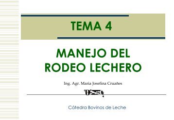 Tema 4. ComposiciÃ³n del Rodeo Lechero