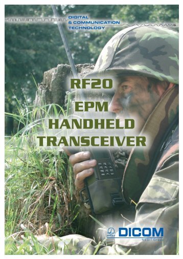 RF20 EPM HANDHELD TRANSCEIVER - DICOM, spol. s ro