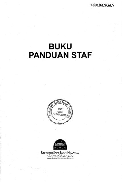 Buku Panduan Staf - 2013.pdf - USIM - Universiti Sains Islam Malaysia