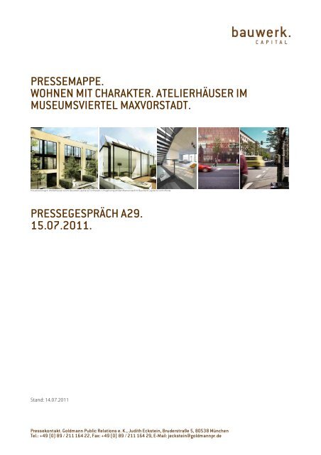 Pressemappe - Goldmann Public Relations München