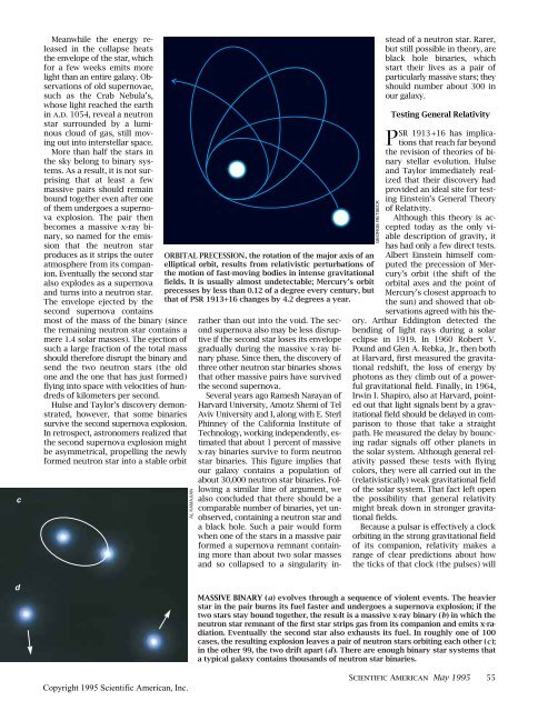 Binary Neutron Stars - Scientific American Digital