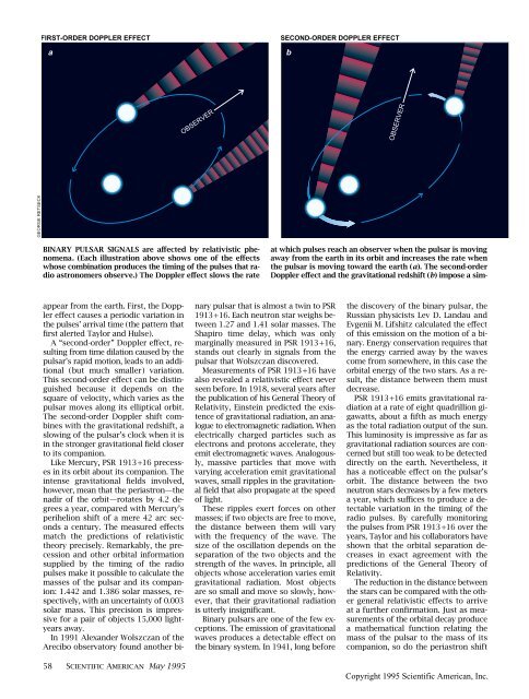Binary Neutron Stars - Scientific American Digital