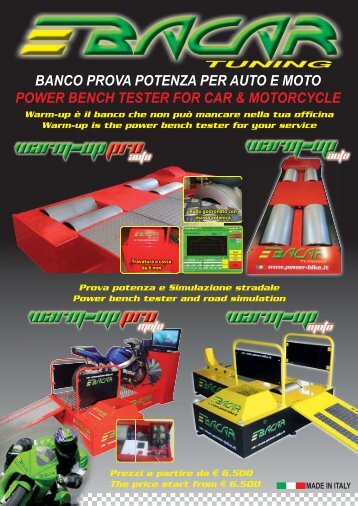 banco prova potenza per auto e moto power ... - Auto Consulting