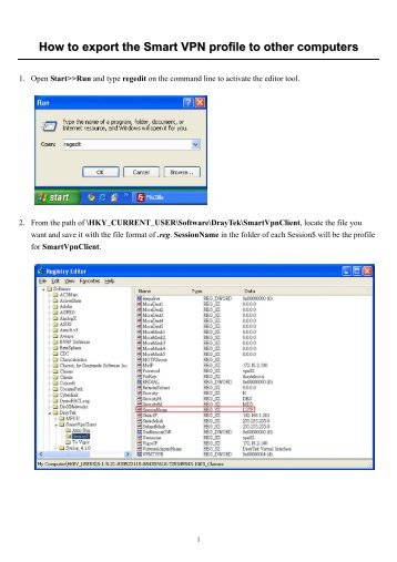 How to export the Smart VPN profile to other computers - Draytek