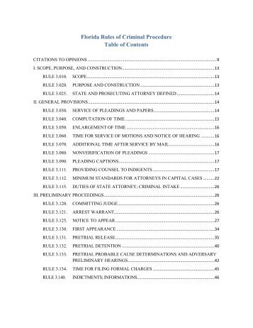 3.170 - Ninth Judicial Circuit Court of Florida