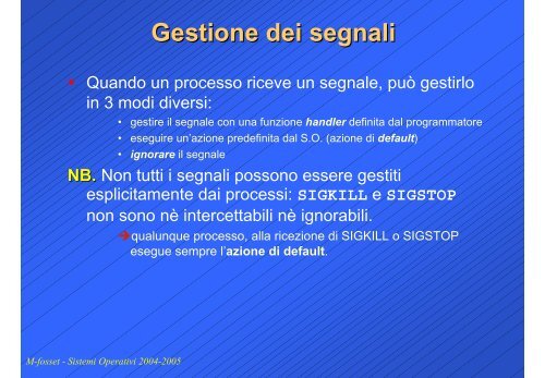 System call - Processi, thread