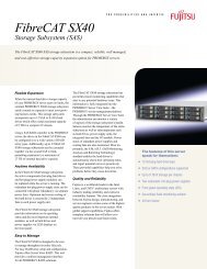 FibreCAT SX40 SAS Data Sheet (PDF 213 KB) - Fujitsu