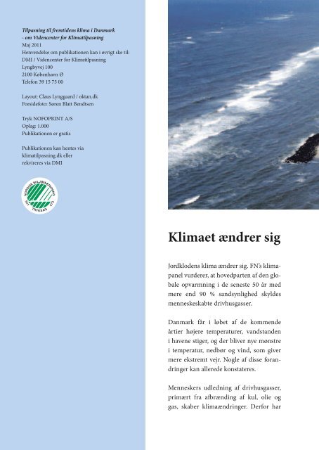 Tilpasning til fremtidens klima i Danmark - Klimatilpasning