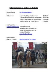 Informationen zu Ostern 2013 in Ralbitz - Gemeinde Ralbitz-Rosenthal