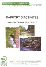 Rapport d'activitÃ©s 2006 - FIBOIS Alsace