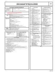 ZIRCONIUM TETRACHLORIDE - CAMEO Chemicals