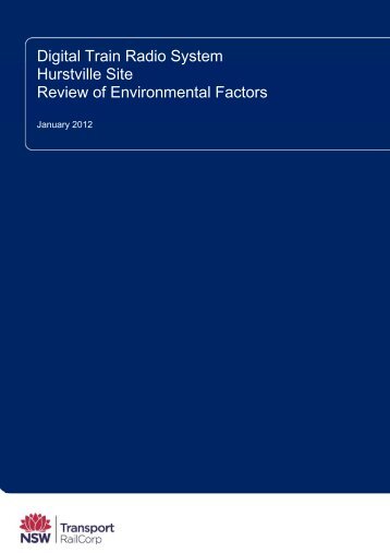 Review of Environmental Factors - Transport for NSW - NSW ...