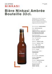 BiÃ¨re Ninkasi AmbrÃ©e Bouteille 33 cl.