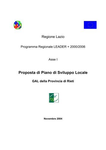 PSL Rieti - Agricoltura - Regione Lazio