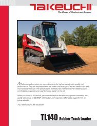 TL140 Rubber Track Loader - Takeuchi US