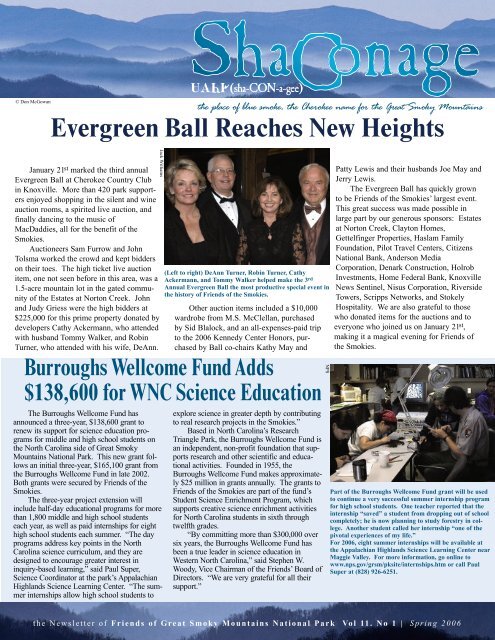 Evergreen Ball Reaches New Heights - Friends of the Smokies