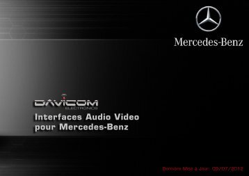 Interfaces Audio Video pour Mercedes-Benz - Davicom Electronics