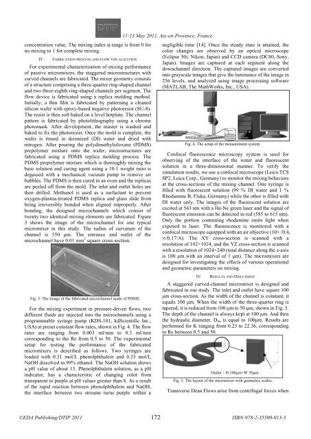 Online proceedings - EDA Publishing Association