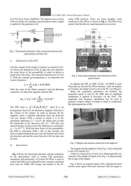 Online proceedings - EDA Publishing Association