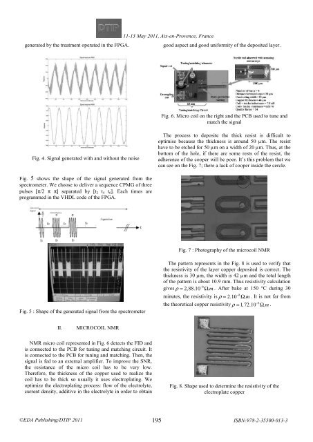 Online proceedings - EDA Publishing Association