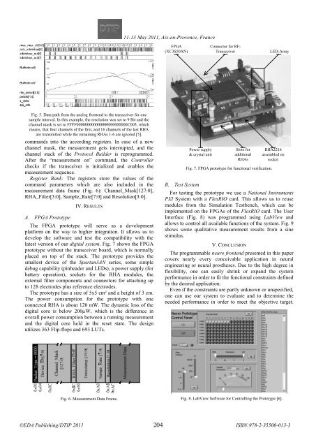 Online proceedings - EDA Publishing Association