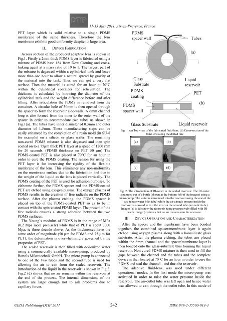 Online proceedings - EDA Publishing Association