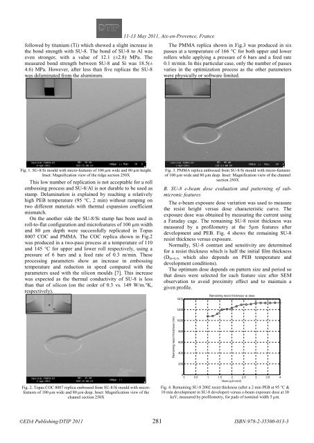 Online proceedings - EDA Publishing Association