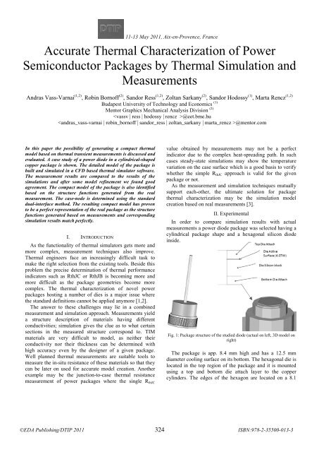 Online proceedings - EDA Publishing Association