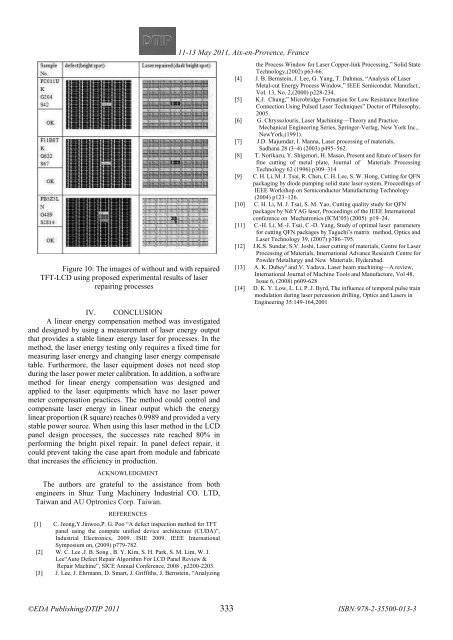 Online proceedings - EDA Publishing Association