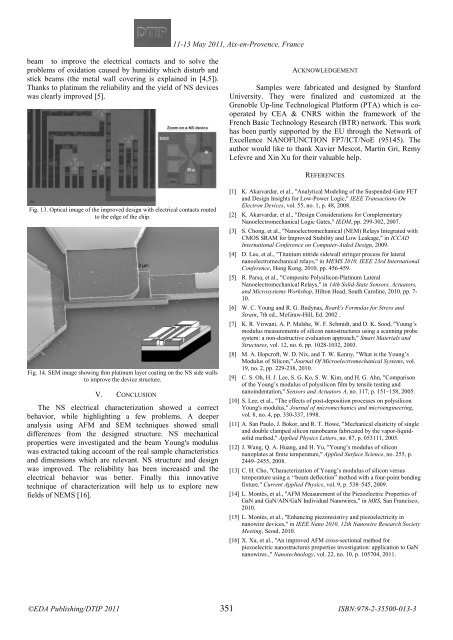 Online proceedings - EDA Publishing Association