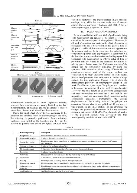 Online proceedings - EDA Publishing Association