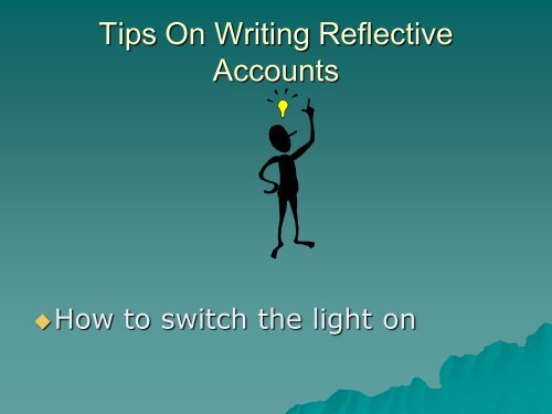 SVQ Tips On Writing Reflective Accounts - eduBuzz