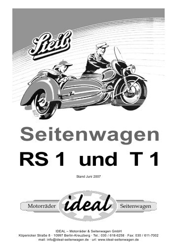 Seitenwagen RS 1 und T 1 - STEIB Seitenwagen