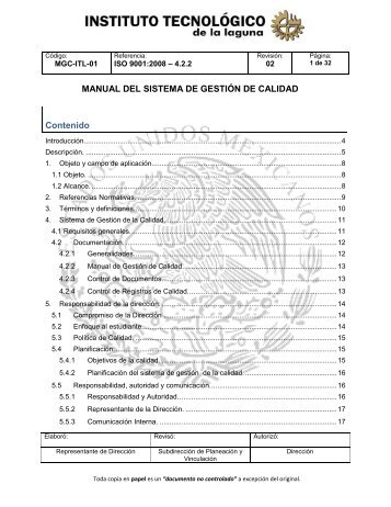 MGC-ITL-01 - Instituto TecnÃ³logico de La Laguna - DGEST